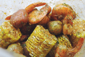 Spicy Garlic Butter Seafood Boil